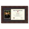 ArtToFrames 11x14 inch Diploma Frame with 6" x 8" Inch Image Opening - Framed with Black and Gold Mats, Comes with Regular Acrylic and Sawtooth Hanger for Wall Hanging (DT-11x14)